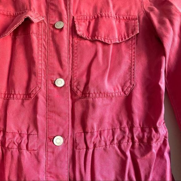 GAP Oversized Shirt Jacket Red XS - Picture 2 of 5